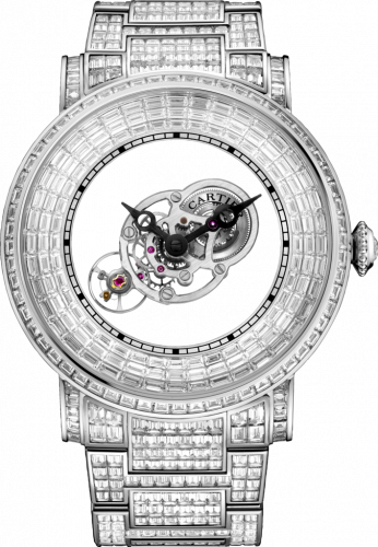 Cartier Rotonde de Cartier Astromystérieux Platinum Baguette Bracelet