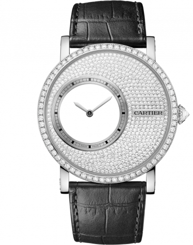 Cartier Rotonde de Cartier Mysterious Hour White Gold Diamond