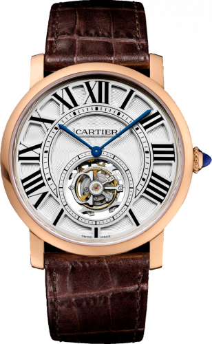 Cartier Rotonde de Cartier Flying Tourbillon Pink Gold Silver