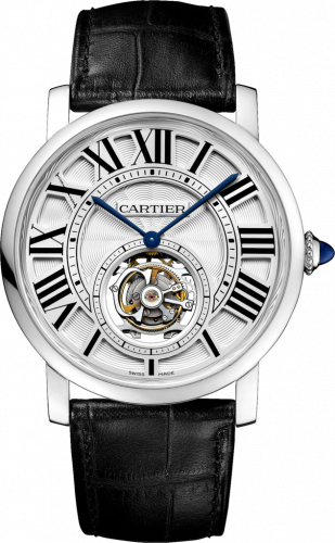 Cartier Rotonde de Cartier Flying Tourbillon White Gold Silver