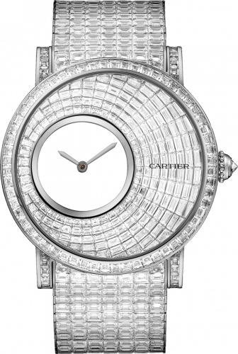 Cartier Rotonde de Cartier Mysterious Hour White Gold Baguette