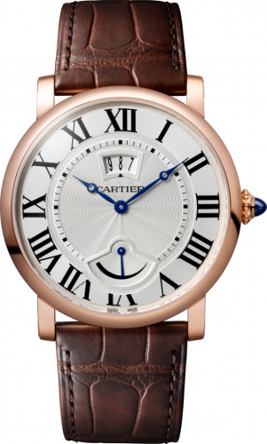 Cartier Rotonde de Cartier Calendar Aperture and Power Reserve Pink Gold Silver