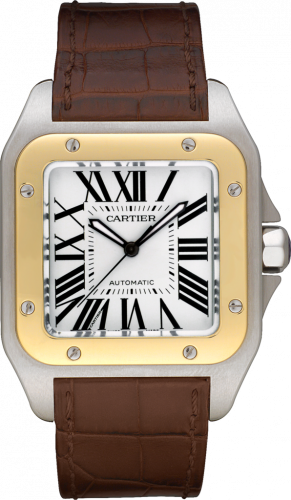 Cartier Santos 100 41.3 Stainless Steel Yellow Gold