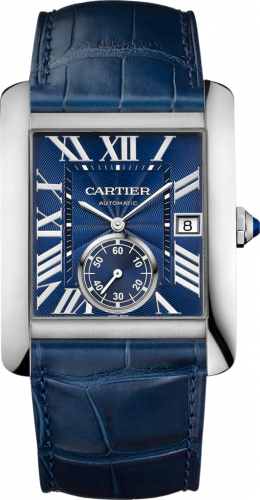 Cartier Tank MC 34.3 Stainless Steel Blue