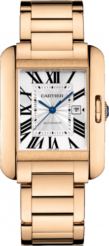 Cartier Tank Anglaise 29.8 Pink Gold Silver Bracelet