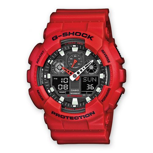 Casio GA-100B-4A Red
