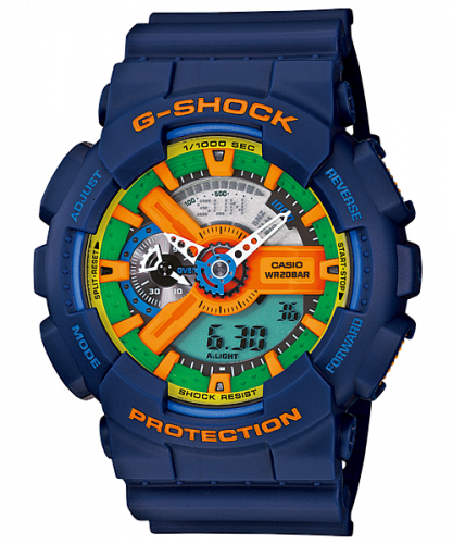 Casio GA-110FC-2A Blue Green