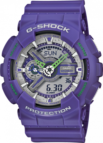 Casio GA-110-DN-6A Dusty Neon Purple