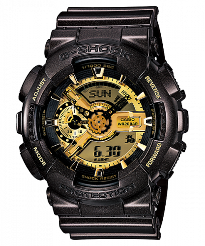 Casio GA-110BR-5A Black Gold