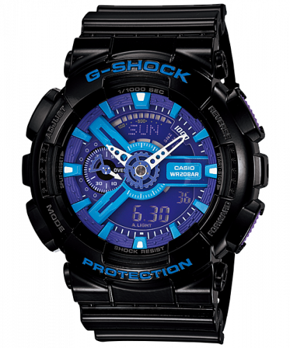 Casio GA-110HC-1A Black Purple