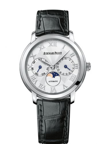 Audemars Piguet Jules Audemars Day & Date White Gold Silver