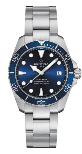 Certina DS Action Diver 38 Powermatic 80 Stainless Steel Blue