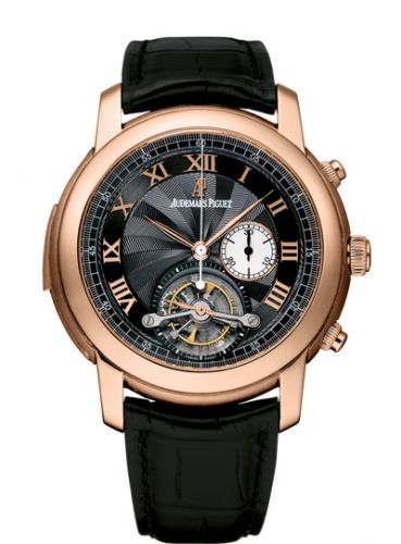 Audemars Piguet Jules Audemars Minute Repeater Tourbillon Chronograph Pink Gold Black