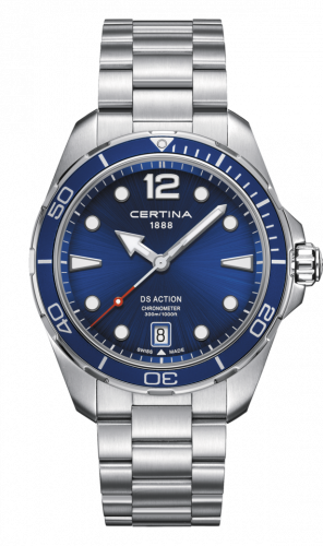 Certina DS Action 43 Quartz Stainless Steel Blue