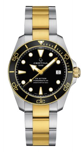 Certina DS Action Diver 38 Powermatic 80 Two Tone Black