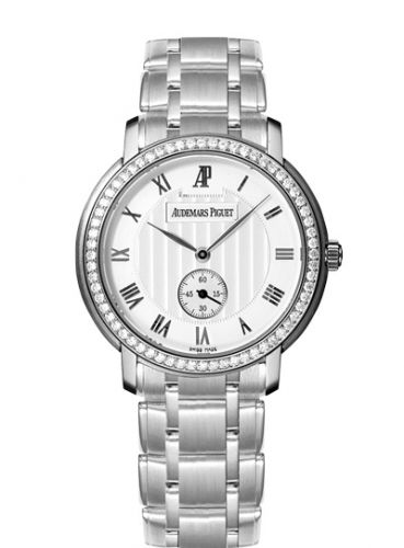 Audemars Piguet Jules Audemars Small Seconds White Gold Diamond Silver Bracelet
