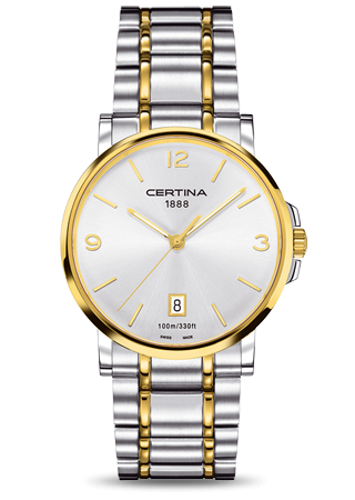 Certina DS Caimano Two Tone Silver