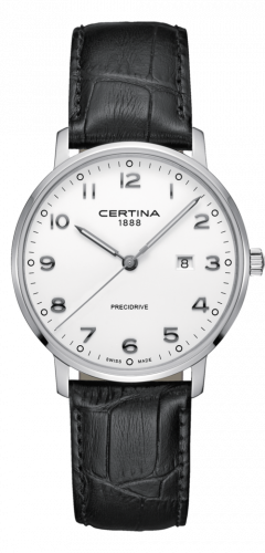 Certina DS Caimano 39 Stainless Steel White Strap