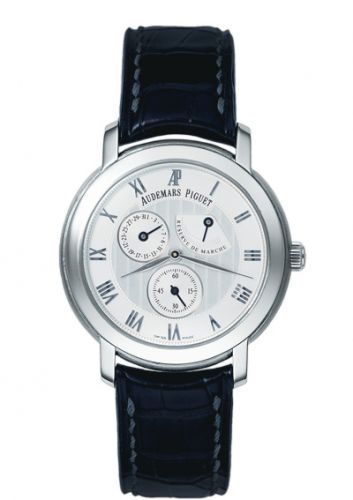 Audemars Piguet Jules Audemars Small Seconds & Power Reserve White Gold Silver