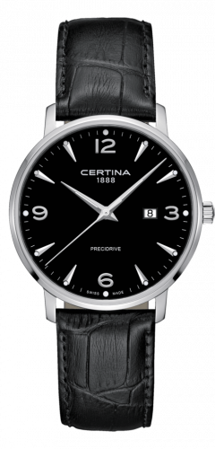 Certina DS Caimano 39 Stainless Steel Black Strap