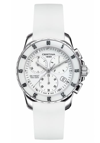 Certina DS First Lady Ceramic Chrono White