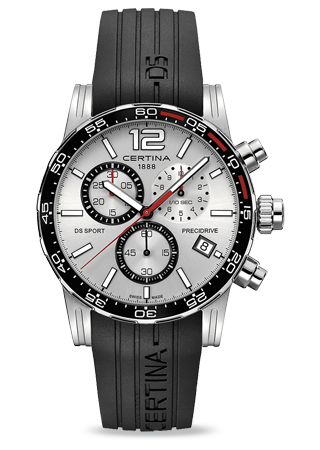 Certina DS Sport Chrono Silver Rubber