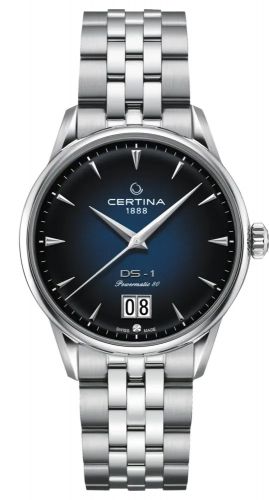 Certina DS-1 Big Date Powermatic 80 Stainless Steel Blue Bracelet