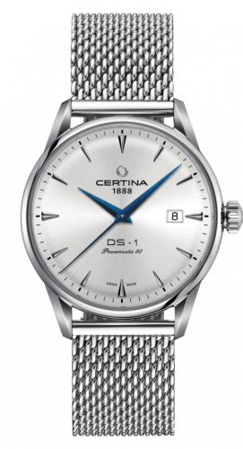 Certina DS-1 Powermatic 80 40 Stainless Steel Silver Milanese
