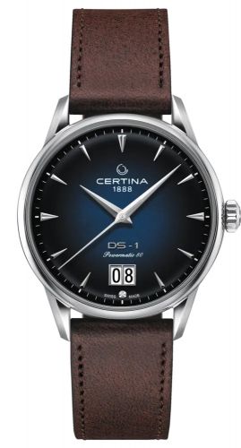 Certina DS-1 Big Date Powermatic 80 Stainless Steel Blue