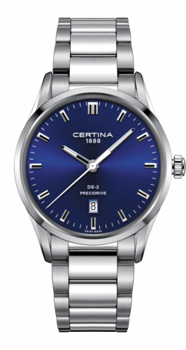 Certina DS-2 Quartz Stainless Steel Blue Bracelet