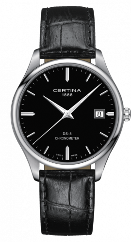 Certina DS-8 Chronometer Stainless Steel Black Strap