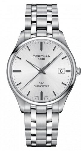 Certina DS-8 Chronometer Stainless Steel Silver Bracelet