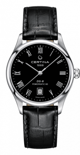 Certina DS-8 Powermatic Stainless Steel Black Strap