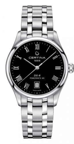 Certina DS-8 Powermatic Stainless Steel Black Bracelet
