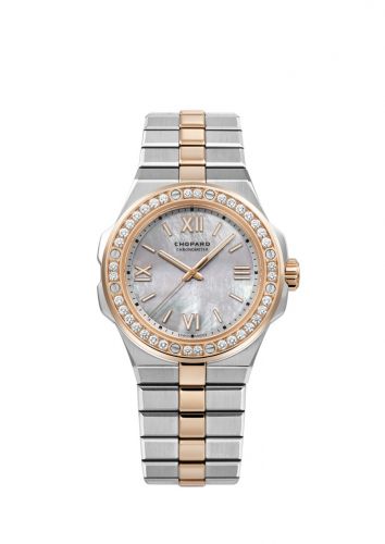 Chopard Alpine Eagle 36 Stainless Steel Rose Gold Diamond MOP