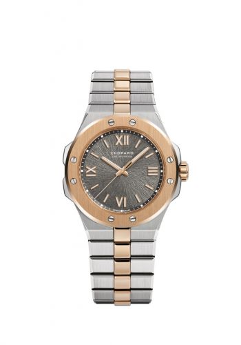 Chopard Alpine Eagle 36 Stainless Steel Rose Gold Grey