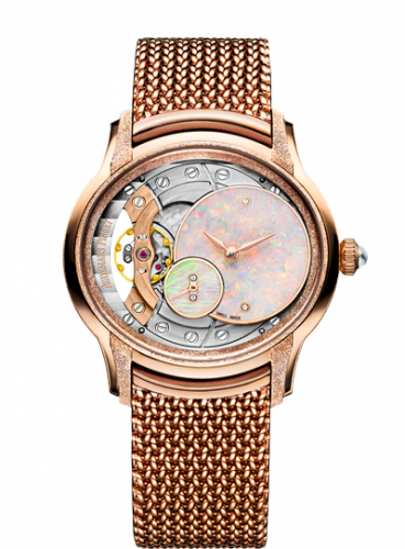 Audemars Piguet Millenary Hand-wound Frosted White Gold Opal Bracelet