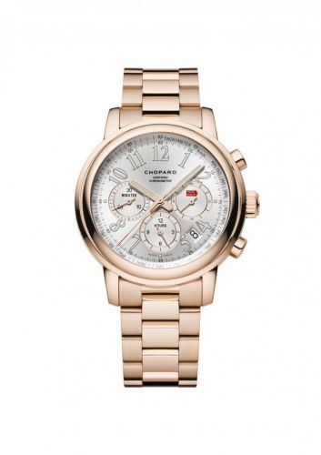 Chopard Mille Miglia Chronograph Rose Gold Silver Bracelet