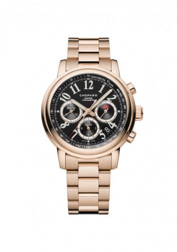 Chopard Mille Miglia Chronograph Rose Gold Black Bracelet