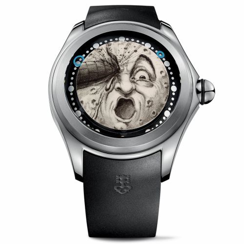 Corum Big Bubble Magical 52 Titanium PVD Georges Melies Rubber