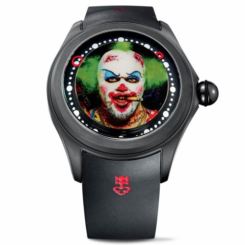Corum Big Bubble Magical 52 PVD Titanium Matt Barnes - Clown Rubber