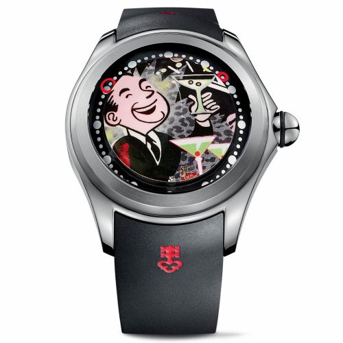 Corum Big Bubble Magical 52 Titanium Nelson de la Nuez Rubber