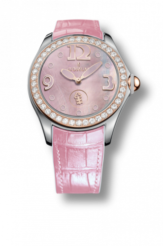 Corum Bubble 42 Pink MOP Diamond