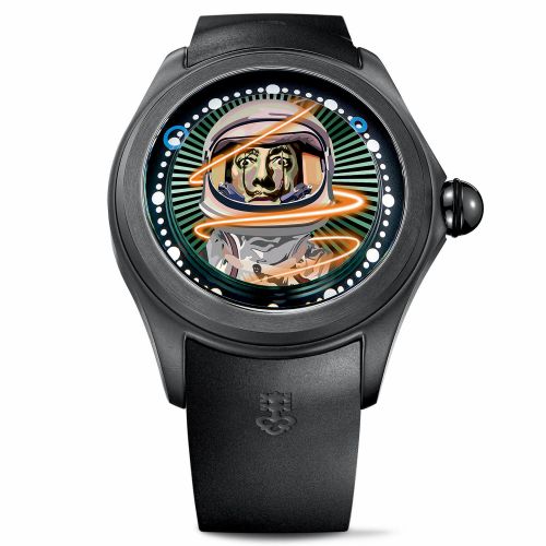 Corum Big Bubble Magical 52 PVD Titanium Elisabetta Fantone - Dali Rubber