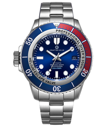 Crafter Blue Mechanic Ocean 45MM MOSS002.SB.RB