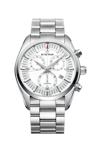 Eterna KonTiki Quartz Chronograph Silver Bracelet