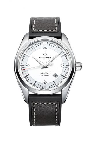 Eterna KonTiki Date Silver Strap