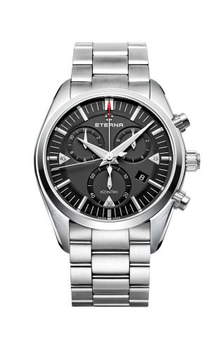 Eterna KonTiki Quartz Chronograph Black Bracelet