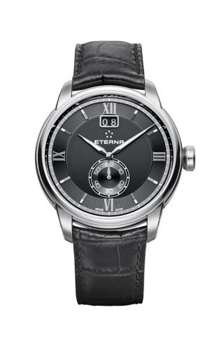 Eterna Adventic Quartz Big Date Black Strap