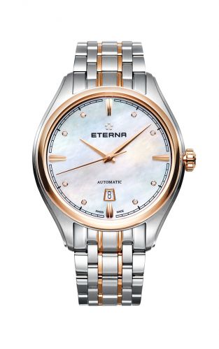 Eterna Avant-Garde Date Two Tone MOP Bracelet